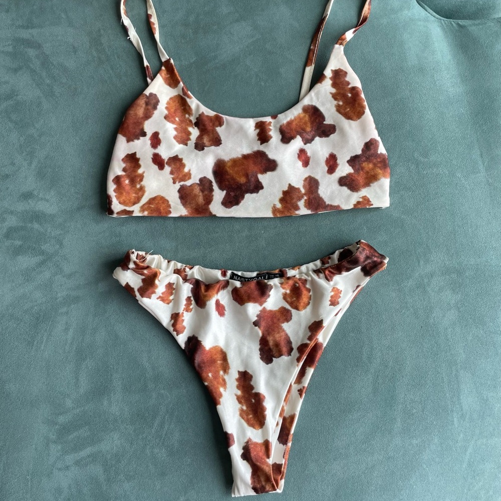 Nasty Gal Cow Print Bikini